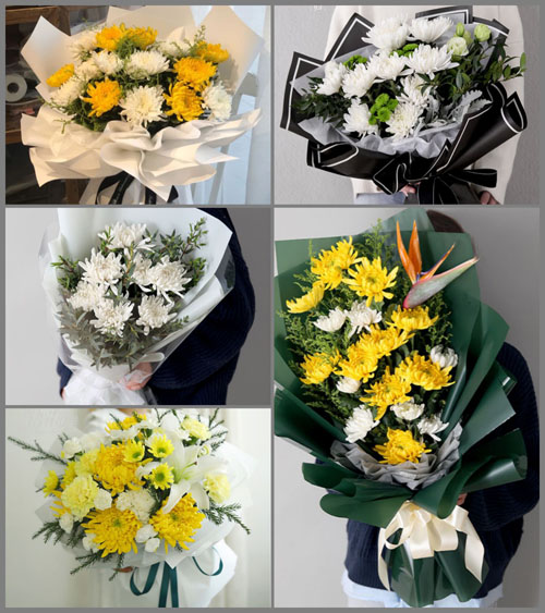 陕西渭南市大荔县白事花束代送